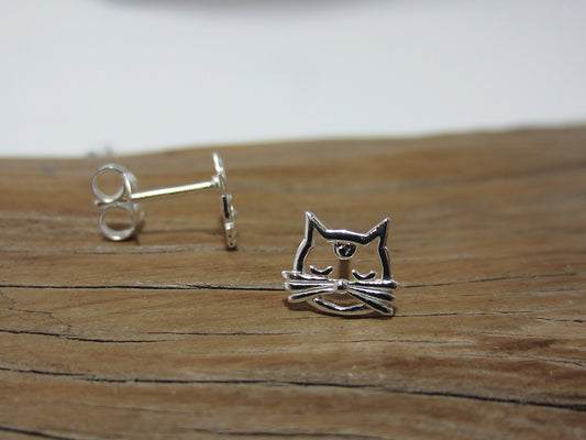 sterling silver cat's whiskers studs 925 Canterbury