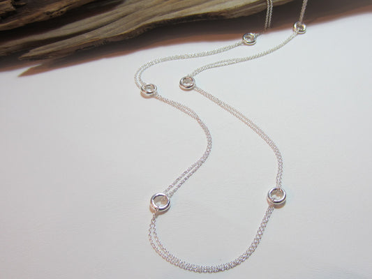 long doughnut bead necklace